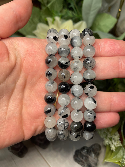 Black Tourmaline in Quartz