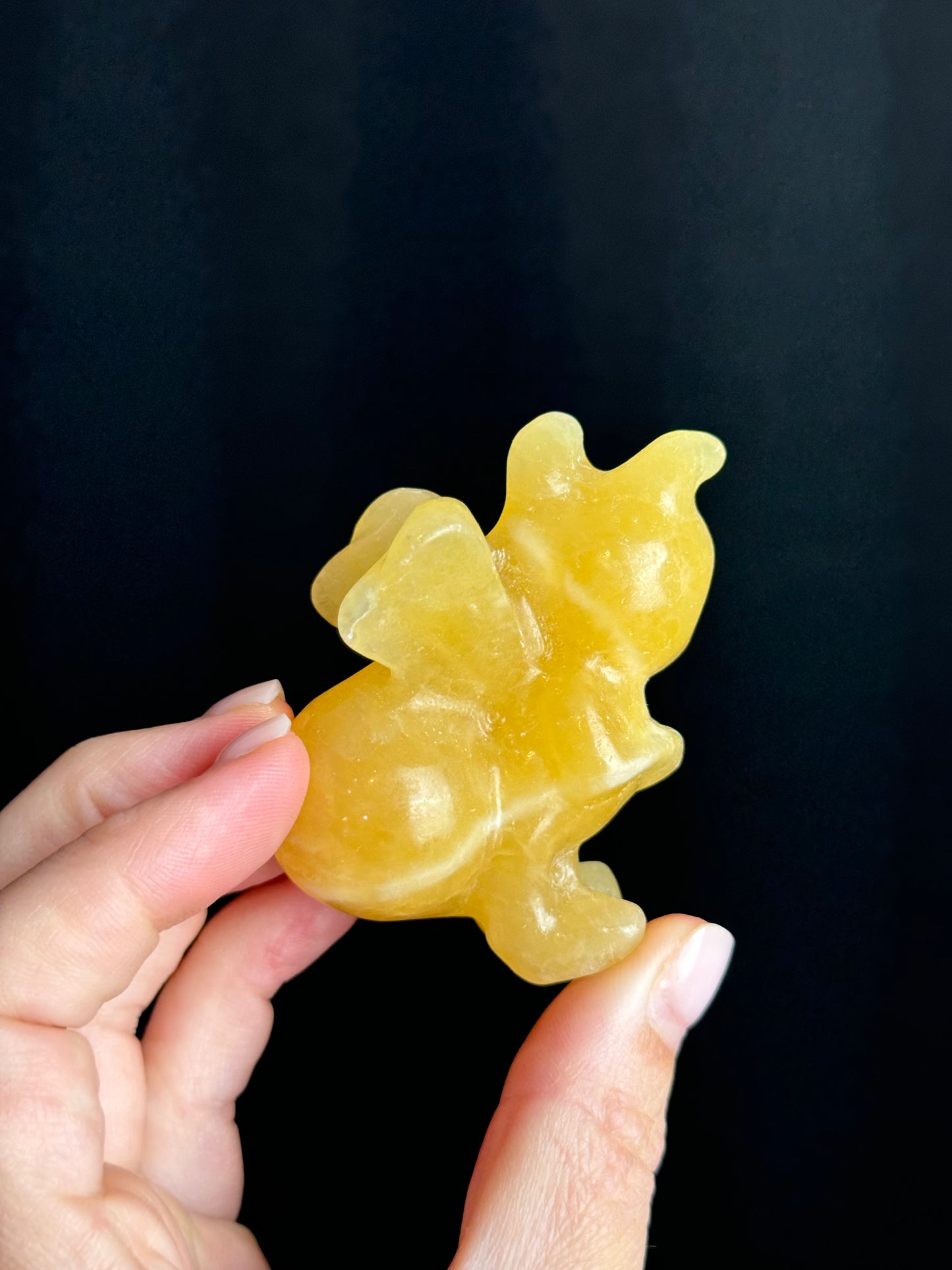 Orange Calcite Honey Bee