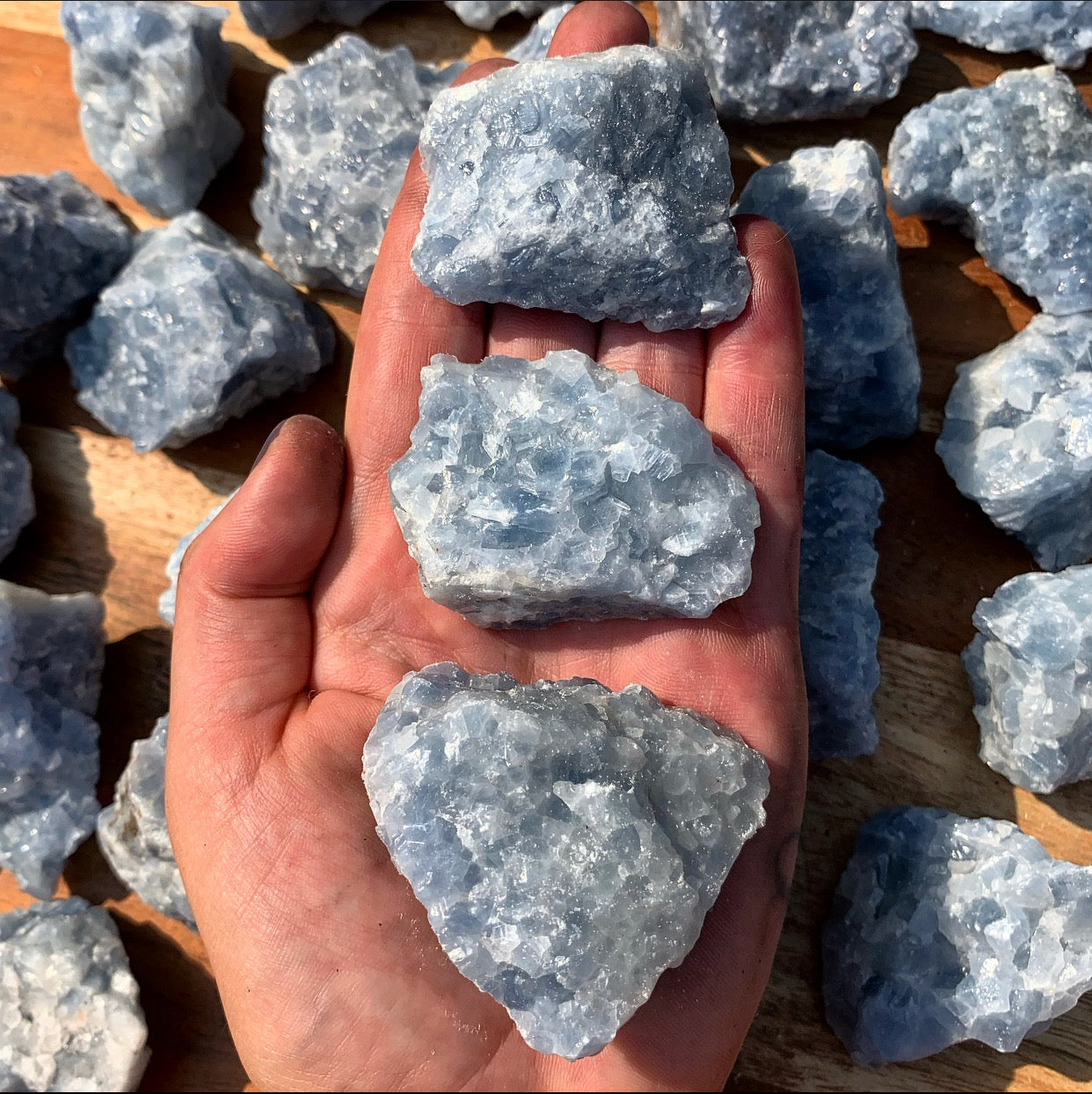 Rough Blue Calcite