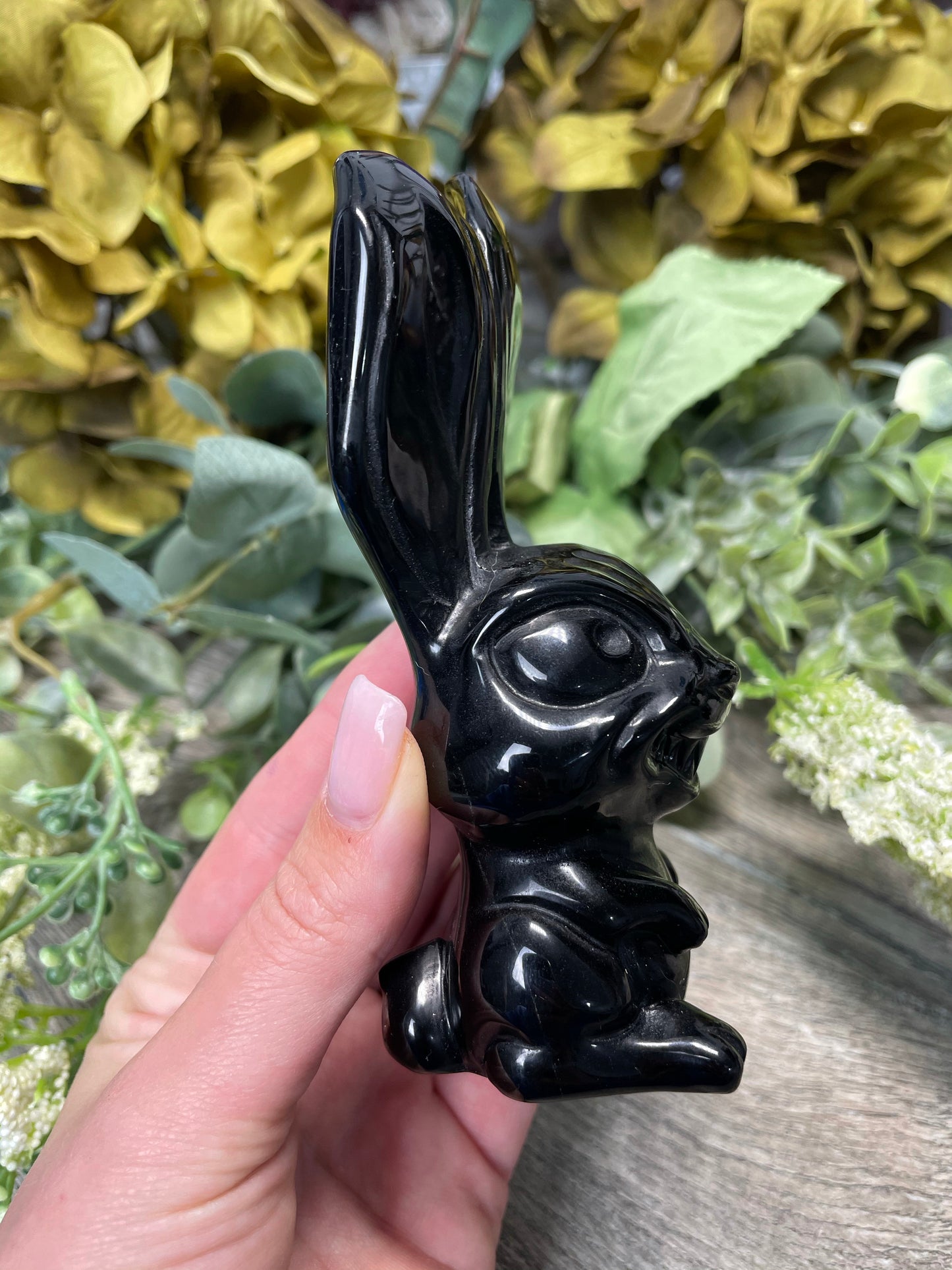 Fierce Obsidian Bunny