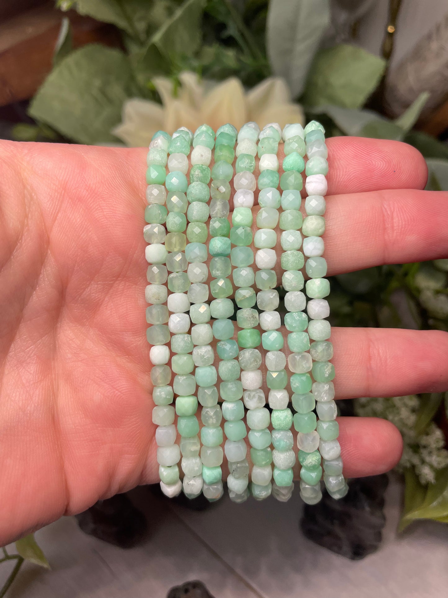 Faceted Chrysoprase
