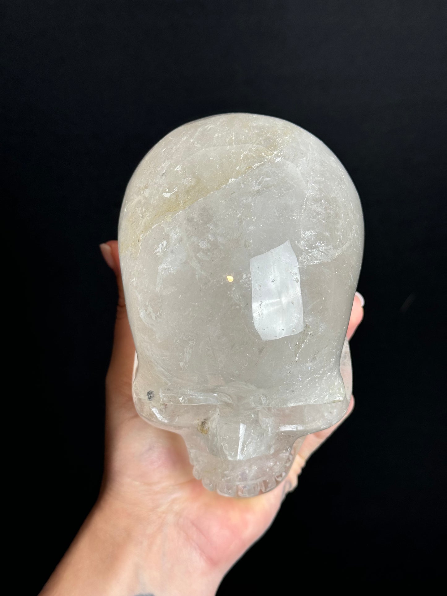 XL Clear Quartz Skull