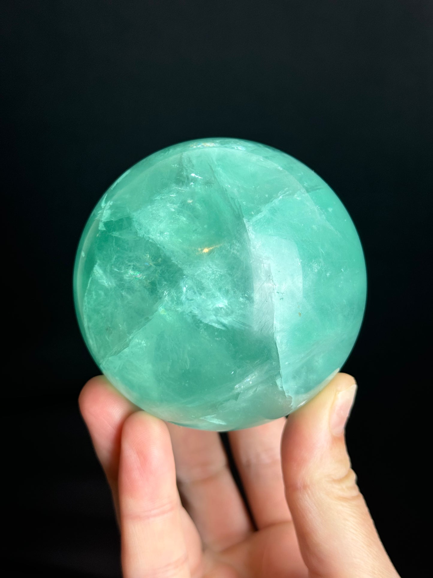 Aqua Fluorite Orb