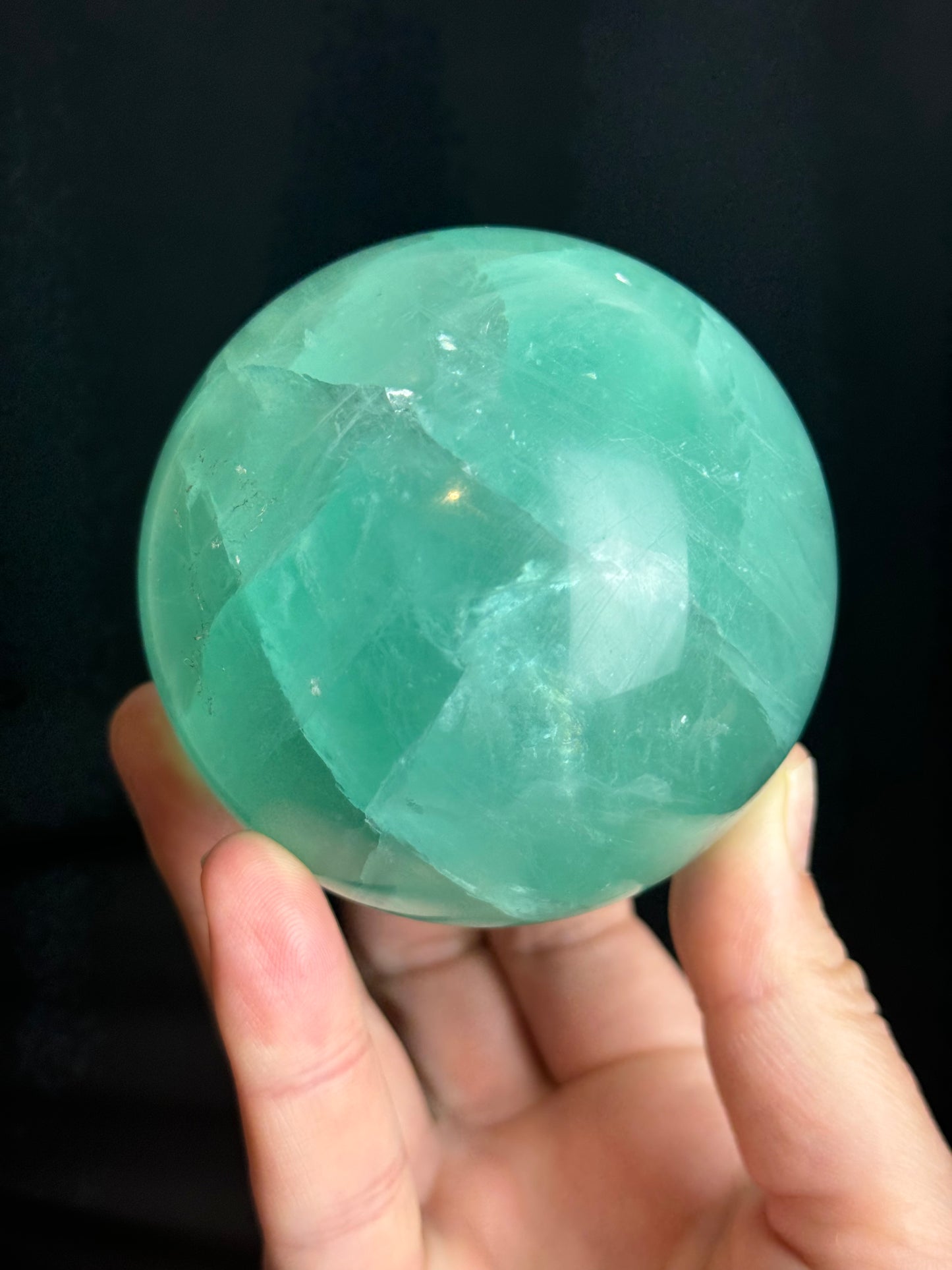 Aqua Fluorite Orb