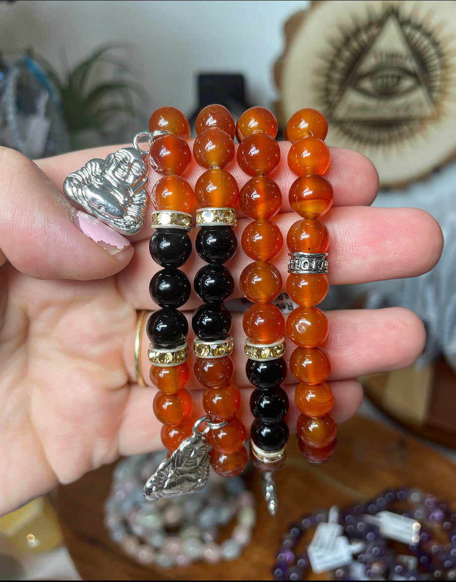 Carnelian/ Black Onyx Combo