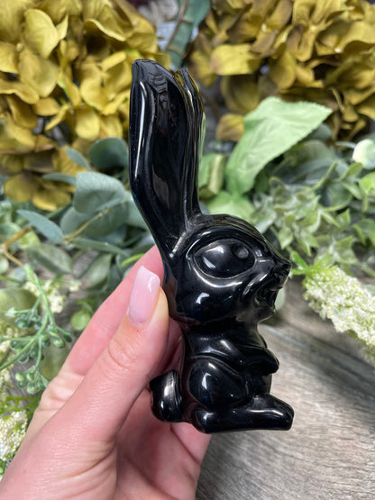 Fierce Obsidian Bunny