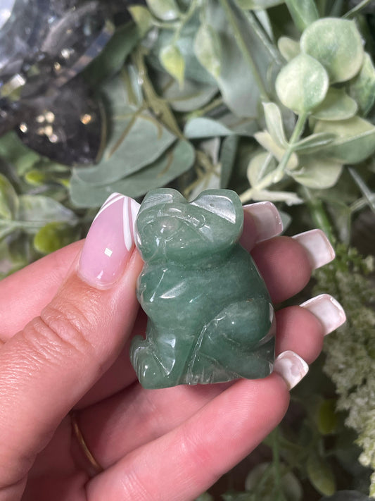 Green Aventurine Cat