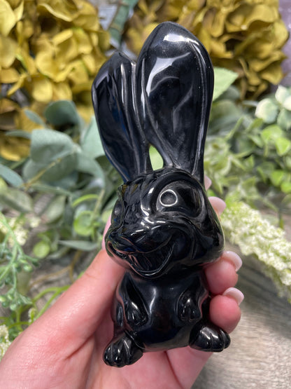 Fierce Obsidian Bunny