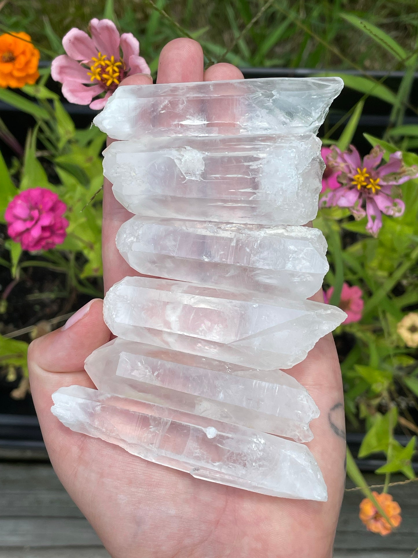 Blue Smoke Lemurian Quartz