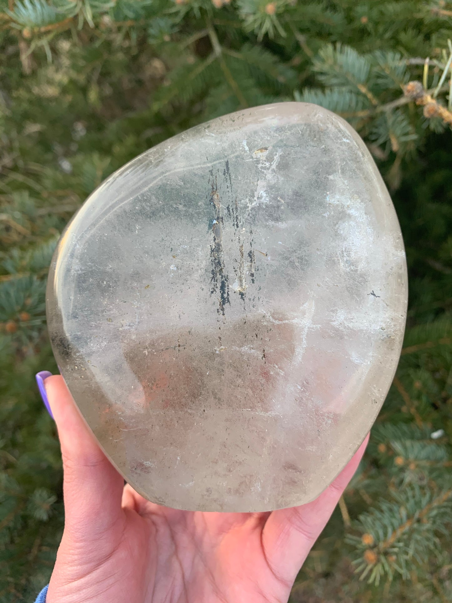 Clear Quartz with Garden Inclusions