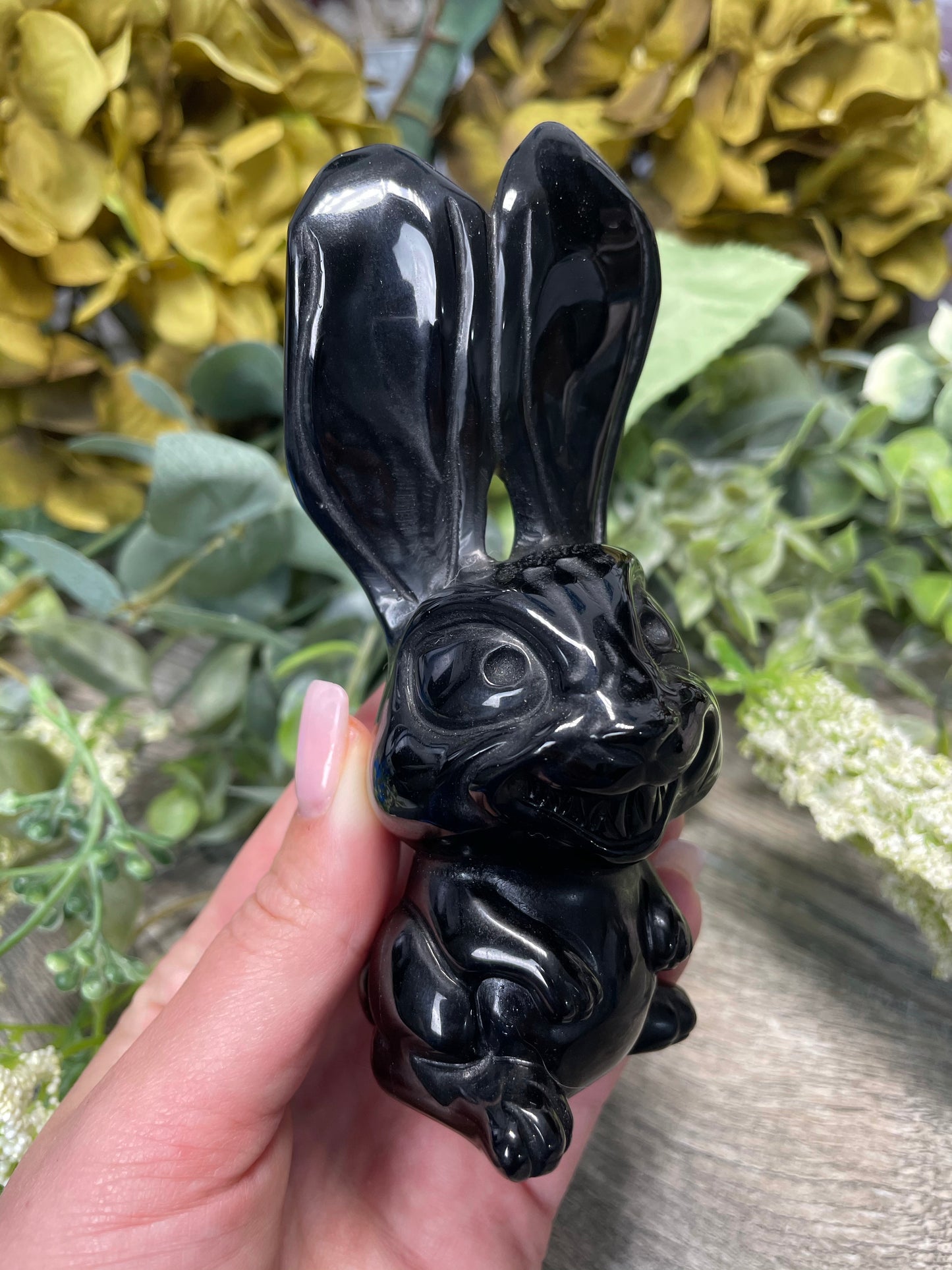 Fierce Obsidian Bunny