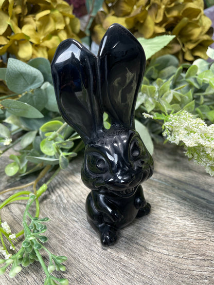 Fierce Obsidian Bunny